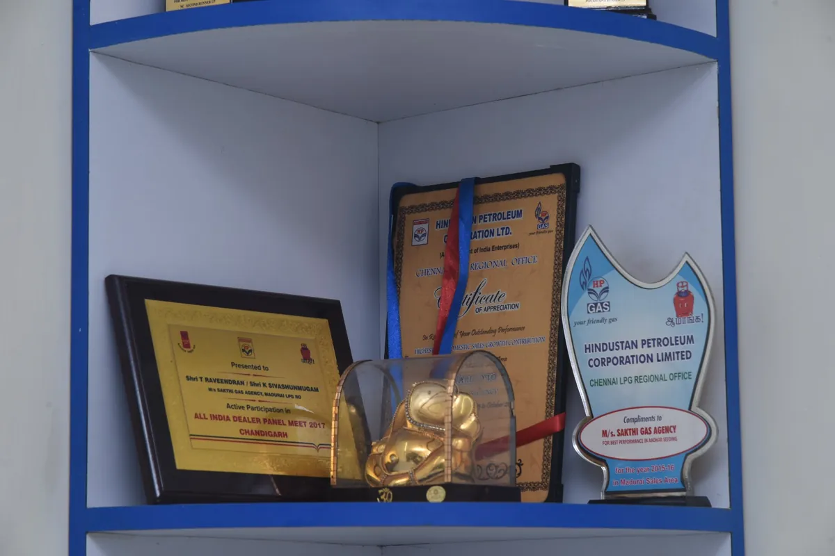 Awards received by Sakthi Gas Agency
