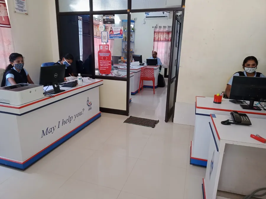 Customer care desk at Sakthi Gas Agency